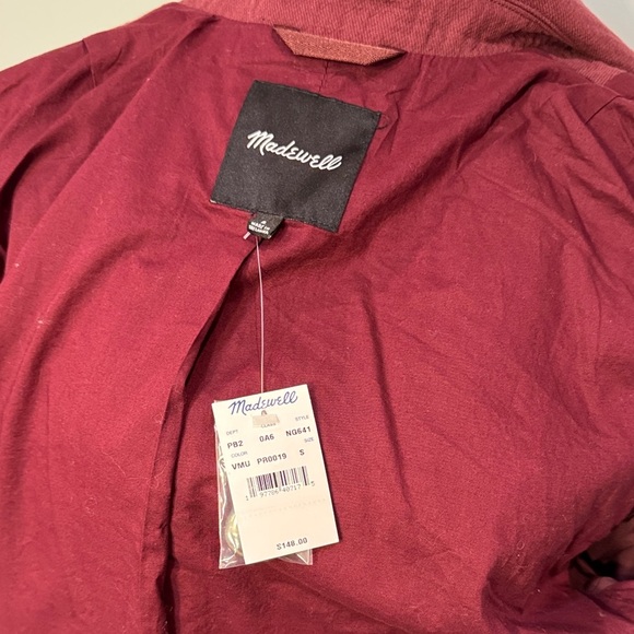 Madewell Burgundy Double-Breasted Blazer - Picture 7 of 9